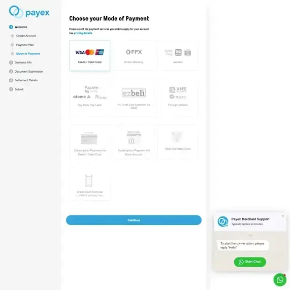 Payex Registration Form
